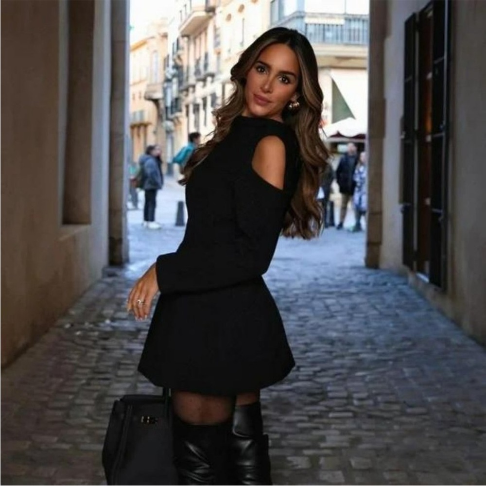 ZARA INVERTED WOOL BLAZER DRESS LIMITED BLOGGERS